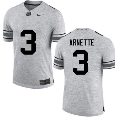 Men's Ohio State Buckeyes #3 Damon Arnette Gray Nike NCAA College Football Jersey Sport EOI6844RW